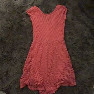 Pink skater dress